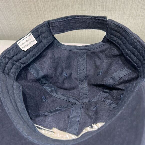 Bud Light Beer Hat Cap Embroidered Navy Blue Adjustable Strap Back - Picture 8 of 9